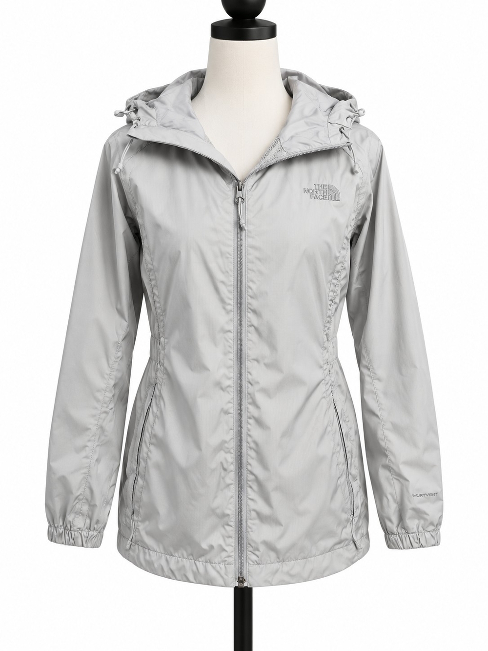 The North Face Women’s L Gray DryVent Hooded Rain Jacket